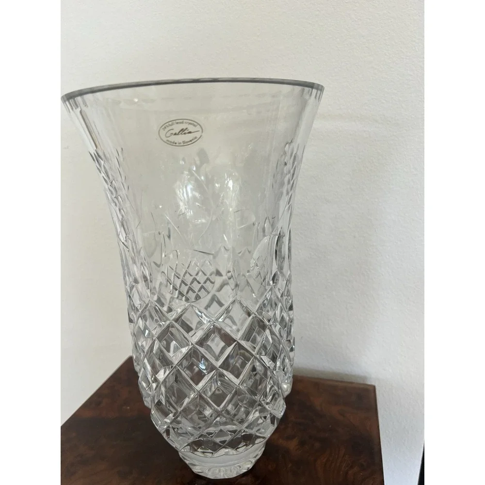Rogaska Gallia Crystal Vase 11.25